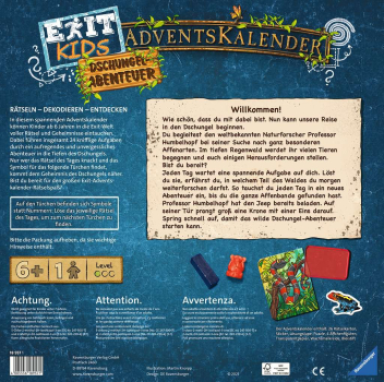 Exit Kids Adventskalender - Dschungel-Abenteuer