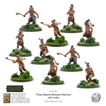 Mythic Americas - Mohawk Warriors with clubs