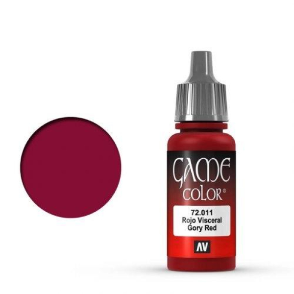 Vallejo Game Color: 011 Gory Red, 17 ml