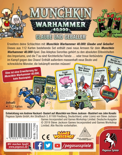 Munchkin Warhammer 40.000 - Glaube und Geballer