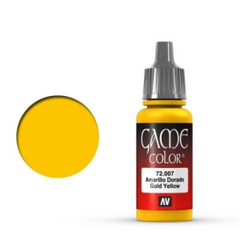 Vallejo Game Color: 007 Gold Yellow, 17 ml