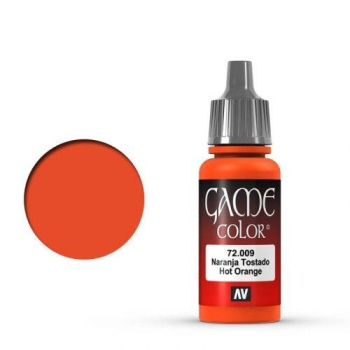 Vallejo Game Color: 009 Hot Orange, 17 ml