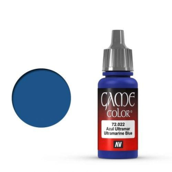 Vallejo Game Color: 022 Ultramarine Blue, 17 ml