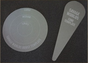 Preview: Savage  Worlds Abenteueredition - Ulisses Schablonenset