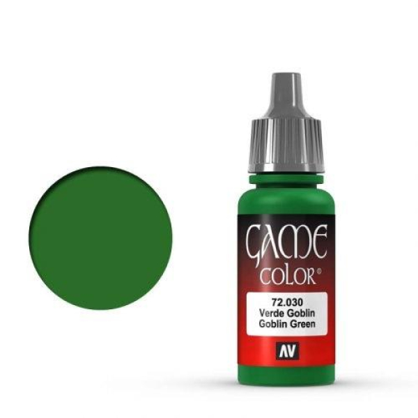 Vallejo Game Color: 030 Goblin Green, 17 ml