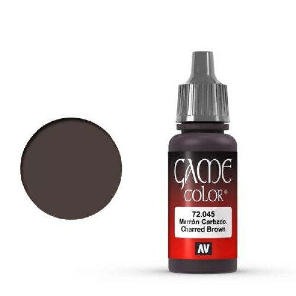 Vallejo Game Color: 045 Charred Brown, 17 ml