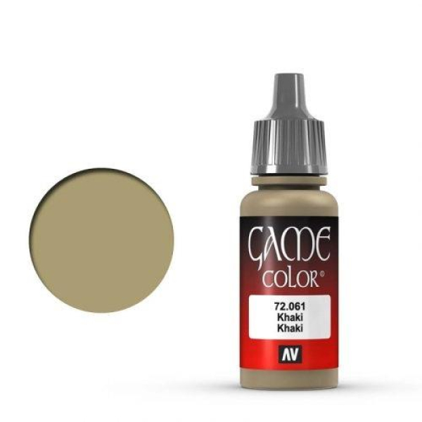 Vallejo Game Color: 061 Khaki, 17 ml