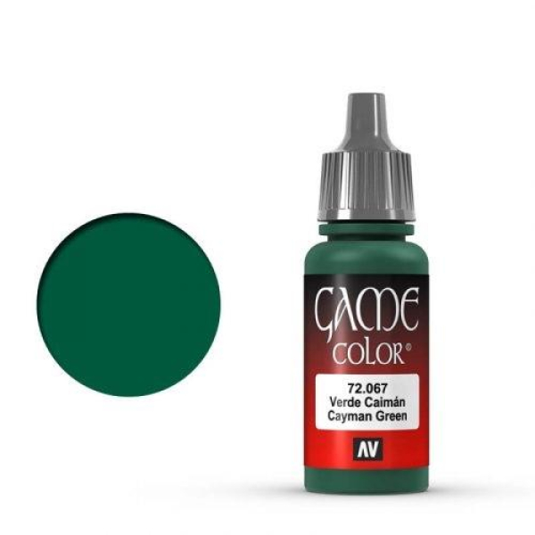 Vallejo Game Color: 067 Cayman Green, 17 ml