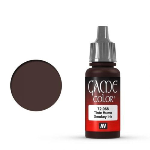 Vallejo Game Color Ink: 068 Smokey Ink, 17 ml