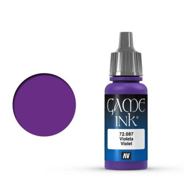 Vallejo Game Color Ink: 087 Ink Violet, 17 ml