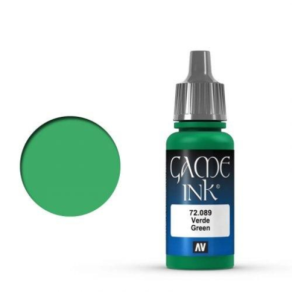 Vallejo Game Color Ink: 089 Ink Green, 17 ml