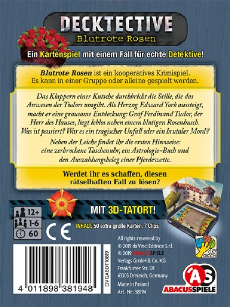 Decktective - Blutrote Rosen