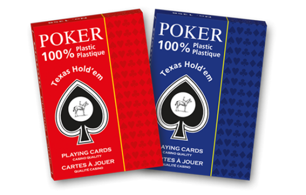 Poker Karten 100 % Plastik - Texas Hold'em